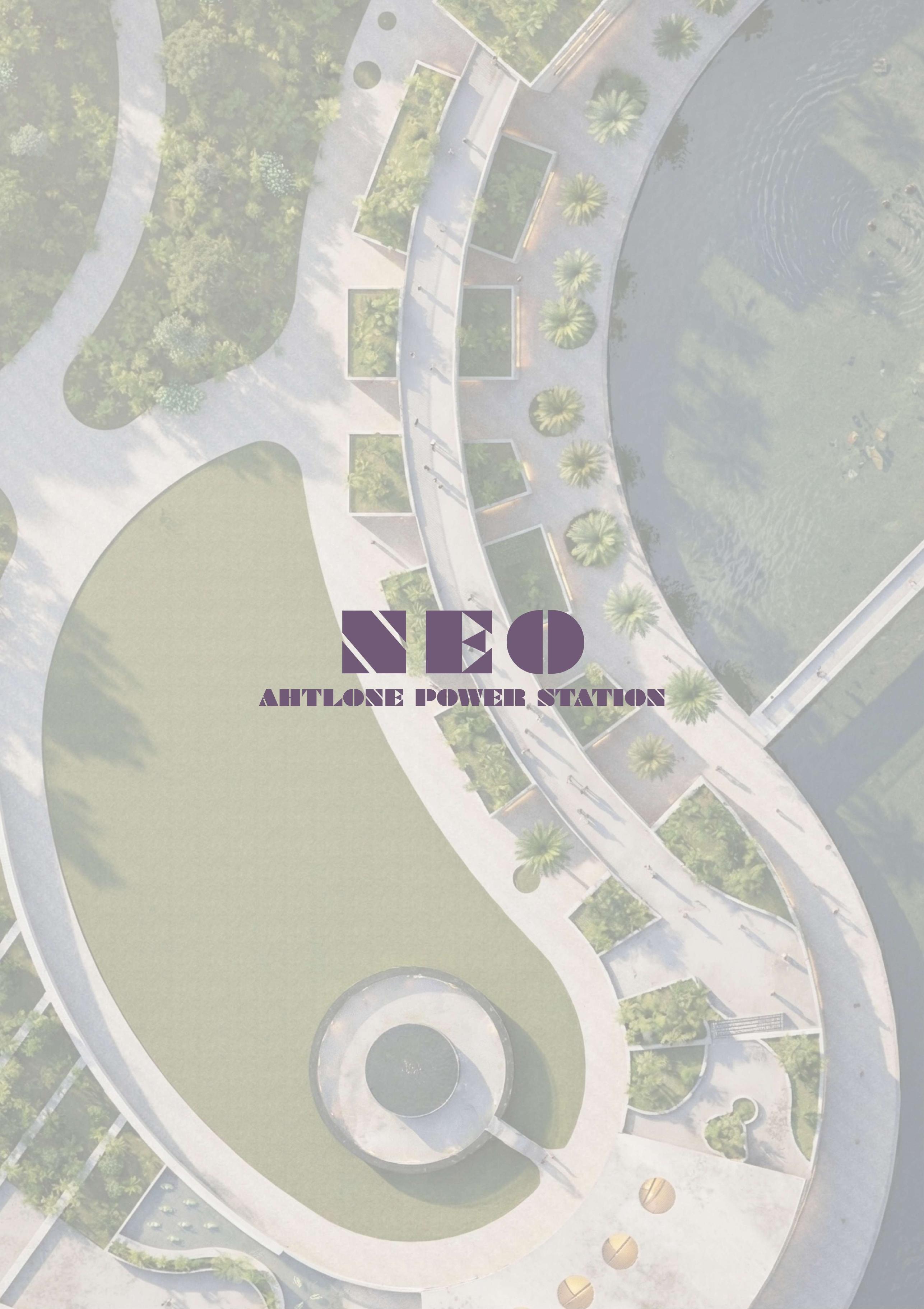 Neo — aerial plan rendered over the lake
